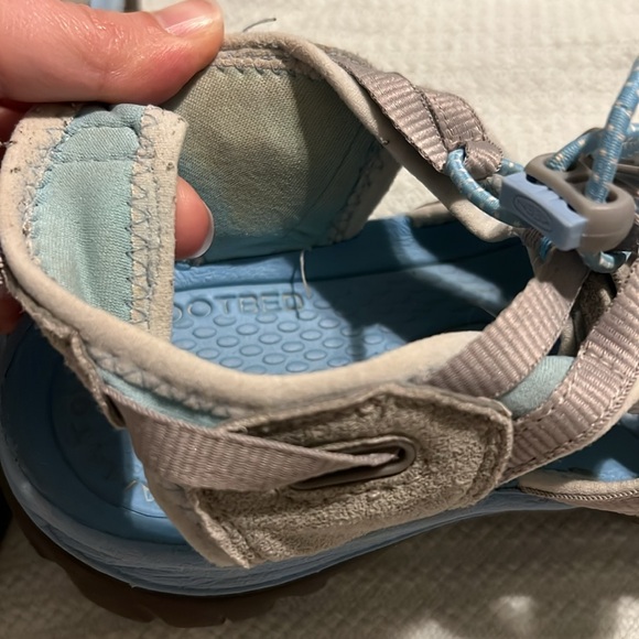 KEEN Blue Gray Closed Toe WaterProof Hiking Whisper Sandals Size 8 - Picture 3 of 5